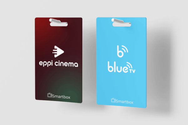 Gift card BLUE TV + EPPI CINEMA para recarga dos aplicativos BLUE TV e EPPI CINEMA oferecido pela Smartbox