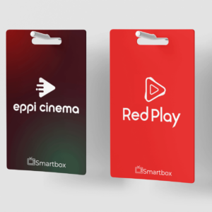 Gift card REDPLAY+ EPPI CINEMA para recarga dos aplicativos REDPLAY e EPPI CINEMA oferecido pela Smartbox