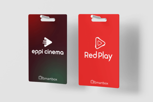 Gift card REDPLAY+ EPPI CINEMA para recarga dos aplicativos REDPLAY e EPPI CINEMA oferecido pela Smartbox