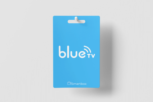 Gift card BLUE TV para recarga do aplicativo BLUE TV, oferecido pela Smartbox